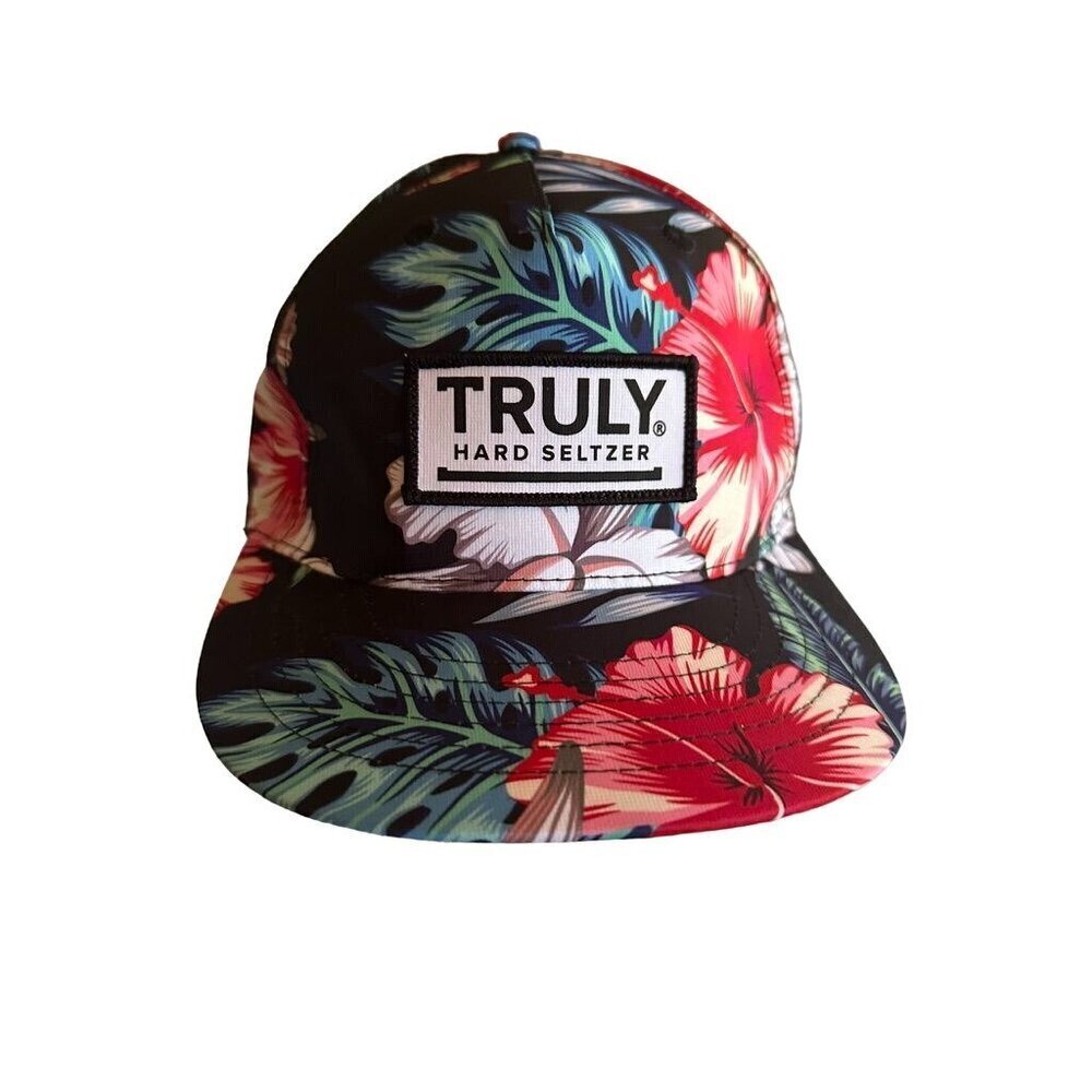 Truly Hard Seltzer Floral Snapback Hat Adjsutable‎